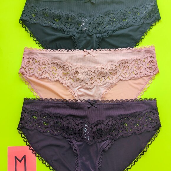 Victoria's Secret VS Body by Victoria Luxe Bikini M Panty Bundle - Lot of 3